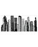 RoomMates Cityscape Wall Decal - Black