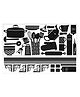 RoomMates Build A Kitchen Shelf Wall Decal - Black & White