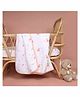 Kicks & Crawl Deer Organic Reversible Blanket - White Pink