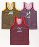 Cucumber Sleeveless Printed Vest Pack of 3 (Color and Print May Vary)