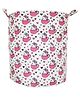 POLKA TOTS Canvas Cotton Laundry Storage Bag Foldable Toy Storage Basket - Unicorn