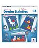 TOYKRAFTT Denim Dainties Craft Kit for Girls Aged 8-12, Lhama, Owl, Cat Themed Felt Stickers Included