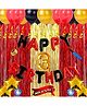 Shopperskart Birthday Party Decor Kit Red Black - 73 Pieces