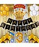 Shopperskart 3rd Birthday Party Decor Kit Golden Black - Pack of 74