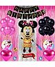 Shopperskart Cartoon Themed Birthday Kit Pink - Pack of 73