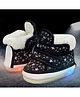 Chiu Star Print LED Light Chu Chu Musical Sound  Booties - Black