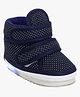 Chiu Dots Print LED Light Chu Chu Musical Sound Booties - Blue