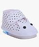 Chiu Dots Print LED Booties With Chu Chu Musical Sound - White