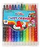 Smily Kiddos Twist Crayons - 12 Pieces