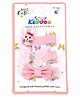 Smily Kiddos Butterfly Cat And Bow Hair Clip Set Pink - 3 Pieces