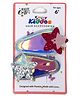 Smily Kiddos Glittery Star Hair Snap Clip Set Multicolor - 2 Pieces