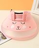 Babyhug Summer Cap Animal Face Print Pink - Circumference 57 cm
