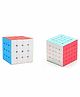 VWorld High Speed Stickerless Rubik's Cubes Pack of 2 - Multicolour  Multicolour