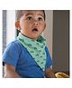 POLKA TOTS 100% Organic Cotton Two Layer Bandana Style Bibs With loop buttons - Green