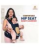 INFANTSO 4-in-1 Adjustable Hip SEAT Baby Carrier Soft & Comfortable with Safety Belt, Multi-Utility Pockets and Wide Cushioned Straps - BLUE