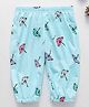 Kookie Kids Full Length Lounge Pant Mushroom Print - Blue