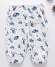 Kookie Kids Full Length Harem Pant Vehicles Print - White