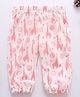 Kookie Kids Full Length Lounge Pant Giraffe Print - Pink