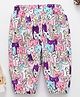 Kookie Kids Full Length Lounge Pant Kitty Print - Purple