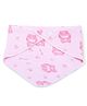 Dokkodo Bandana Style Cotton Baby Bib Kitty Print - Pink