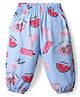 Kookie Kids Full Length Lounge Pant Fruit Print - Blue