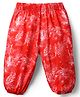 Kookie Kids Full Length Lounge Pant Leaf Print - Orange