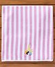 My Milestones Kids Bath Towel Modern Stripes  Pink / White