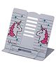 Fiddlerz Book Holder Unicorn Print - White