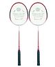 Cosco CB88 Badminton Racquet Pack Of 2 - Red & Silver