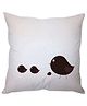 Stybuzz Cute Birds Cushion Cover - White And Black