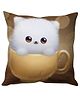 Stybuzz Kitty in Cup Cushion Cover - Brown