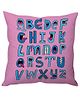 Stybuzz Albhabets Cushion Cover - Pink