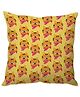Stybuzz Kitty Faces Cushion Cover - Yellow And Red