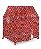 Kids Zone Play Tent House - Red/Multi Print