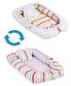 VParents Stripes New born Baby nest  Bedding Set Reversible 0-10 Months