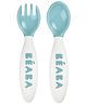 Beaba 2nd Stage Training Spoon & Fork Set - Airy Green, 8m+
