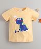 Kookie Kids Short Sleeves Tee  Dino Print - Yellow