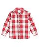 Young Birds Full Sleeves Checkered Shirt - Red