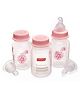 Babyhug Milk Storage Container with Nipple Set of 3 Pink - 125 ml