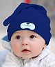 Syga Puppy Long Tailed Design Baby Cotton Cap Blue - Diameter 17 cm