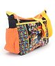 Johnny Bravo Messenger Sling Bag - Black And Orange