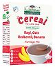 Organic Sprouted Ragi, Oats & Red Lentil Banana Porridge Mix for Babies 8-24 Months - Nutrient-Rich 200g