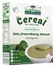 Organic Oats & Green Moong Spinach Baby Porridge Mix - Nutrient-Rich, No Preservatives, 200g