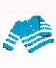 Knits & Knots Full Sleeves Stripe Pattern Sweater - Blue