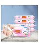 Tulips Sensitive Baby Wet Wipes With Lid Pack of 6 - 72 Pieces each