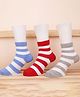 Footprints Organic Cotton Striped Socks Pack Of 3 - Multi Colour