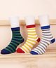 Footprints Organic Cotton Striped Socks Pack Of 3 Pairs - Multi