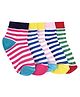 Footprints Organic Striped Pair Of 5 Socks - Multi Color
