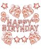 Party Propz  Birthday Decorations Items Rose Gold - 38 Pieces