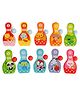 Passion Petals Baseball Shaped Erasers Pack of 10 - Multicolour